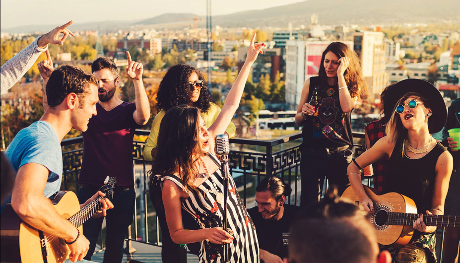 Είσοδος μικροφώνου και κιθάρας